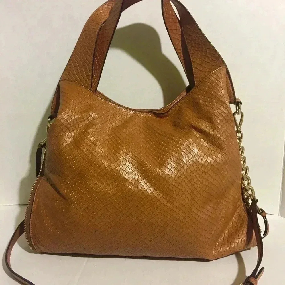 Michael Kors Brown leather satchel handbag - Picture 2 of 8